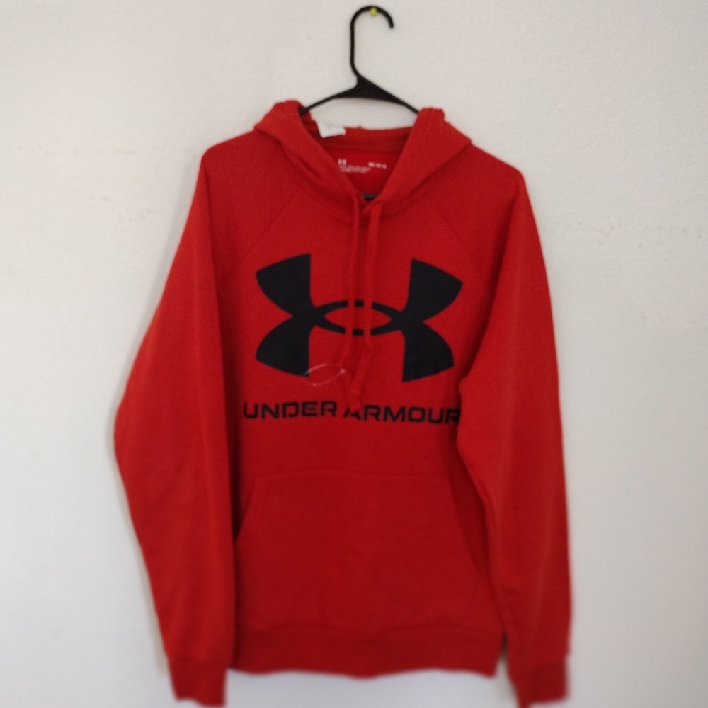 Red under armour hoodie NWT.